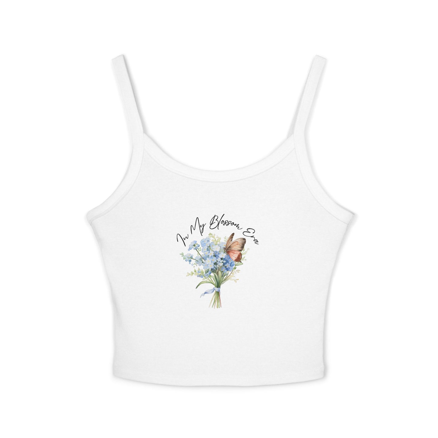 Cute Floral Butterfly "Blossom Era" Women's Graphic Tank Top